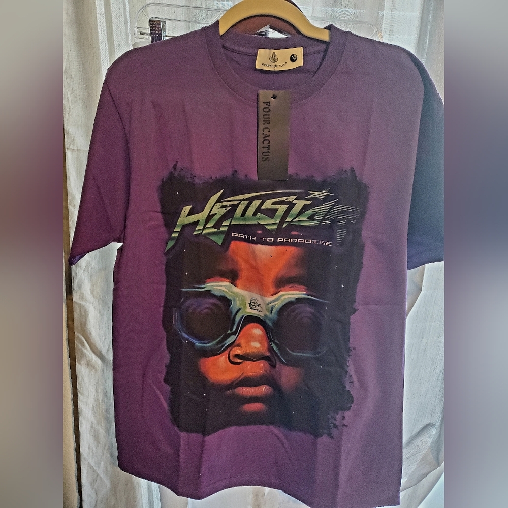 FOUR CACTUS Purple Tshirt